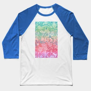 Soft Pastel Rainbow Doodle Baseball T-Shirt